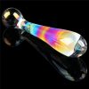 Twilight Gleam Glass Dildo- Alluring Arc