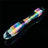 Twilight Gleam Glass Dildo- Double Delight