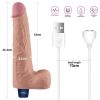 10" REAL SOFTEE Rechargeable Vibrating Dildo(Flesh)