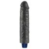 9.5" REAL SOFTEE Rechargeable Vibrating Dildo(Black)