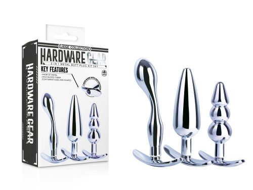 Hardware Gear 3 in 1 Metal Butt Plug Set III