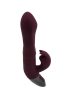 TITANZ 8.5" SILICONE RECHARGEABLE VIBRATOR IN RUBINE RED