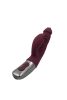 TITANZ 7" SILICONE RECHARGEABLE VIBRATOR IN RUBINE RED