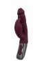 TITANZ 7" SILICONE RECHARGEABLE VIBRATOR IN RUBINE RED