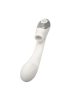 TITANZ 8" SILICONE RECHARGEABLE VIBRATOR IN IVORY WHITE