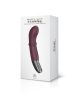 TITANZ 7" SILICONE RECHARGEABLE VIBRATOR IN RUBINE RED