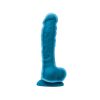 Colours Dual Density 8 inch Dildo Blue