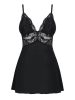 810-BAB-1 babydoll & thong black S/M