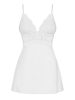 810-BAB-2 babydoll & thong white S/M