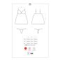 810-BAB-2 babydoll & thong white L/XL