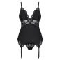 810-COR-1 corset & thong black S/M