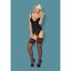 810-COR-1 corset & thong black L/XL