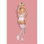 810-COR-2 corset & thong white S/M