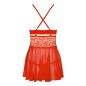 838-BAB-3 babydoll & thong red S/M