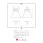 838-BAB-3 babydoll & thong red L/XL