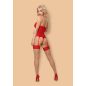 838-COR-3 corset & thong red S/M