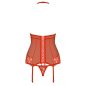 838-COR-3 corset & thong red S/M