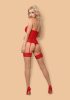 838-COR-3 corset & thong red L/XL