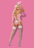 Bunny suit 4 pcs costume pink L/XL