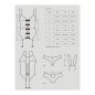 Bunny suit 4 pcs costume pink L/XL