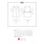 Satinia robe black S/M