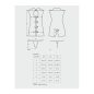Stewardess 3 pcs costume grey S/M