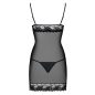 Wonderia chemise & thong black S/M
