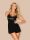 Sharlotte chemise & thong black  S/M