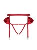 Rubinesa garter belt & crotchles thong  S/M