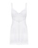 Amor Blanco underwire chemise & thong white  L/XL