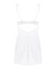 Amor Blanco underwire chemise & thong white  L/XL