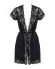 810-PEI-1 peignoir black   S/M