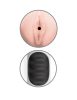 Mega Grip Vibrating Stroker Pussy  White/Black/Light