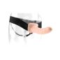 8" Hollow Strap-On Light/Black