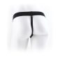 7" Hollow Strap-On with Balls Light/Black