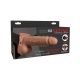 7" Hollow Strap-On with Remote  Tan/ Black