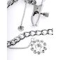 Crystal Nipple Clamps Silver