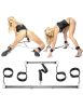 Spread 'em Bar and Cuff Set  Silver/Black