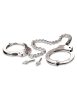 Metal Leg Cuffs  Silver