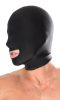 Spandex Open Mouth Hood  Black