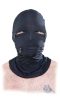 Zipper Face Hood  Black