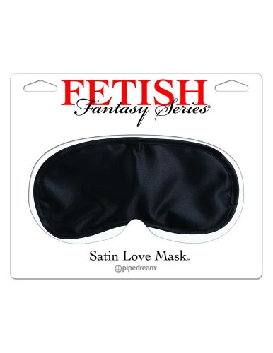 Satin Love Mask  Black