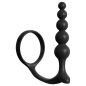 Ass-Gasm Cockring Anal Beads Black