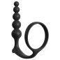 Ass-Gasm Cockring Anal Beads Black