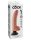 9" Vibrating Cock with Balls  Light