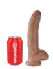 9" Cock with Balls  Tan