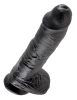 10" Cock with Balls  Black