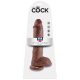 10" Cock with Balls  Brown