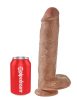 11" Cock with Balls  Tan