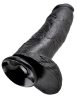 12" Cock with Balls Black